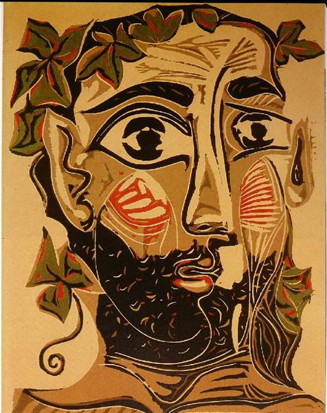 Pablo Picasso Classical Oil Painting Bearded Man Homme Barbu